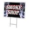 Signmission Smoke Shop Yard Sign & Stake outdoor plastic coroplast window, C-2436 Smoke Shop C-2436 Smoke Shop - alternate 1